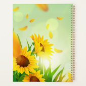 Fleurs de soleil personnalisées élégantes sur Gree (Dos)