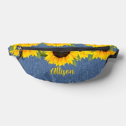Fleurs de soleil personnalisées sur Denim Imprimer (Poser)