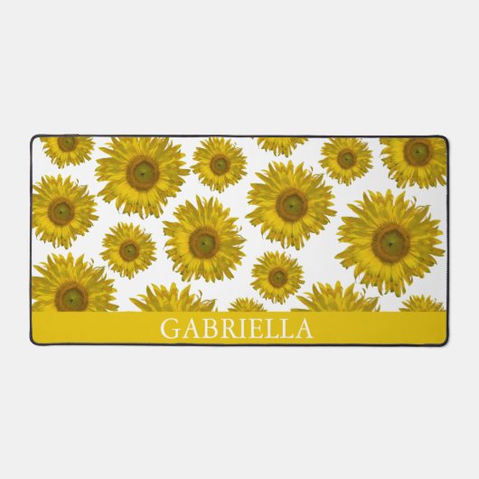 Fleurs de soleil rayées jaunes (Recto)