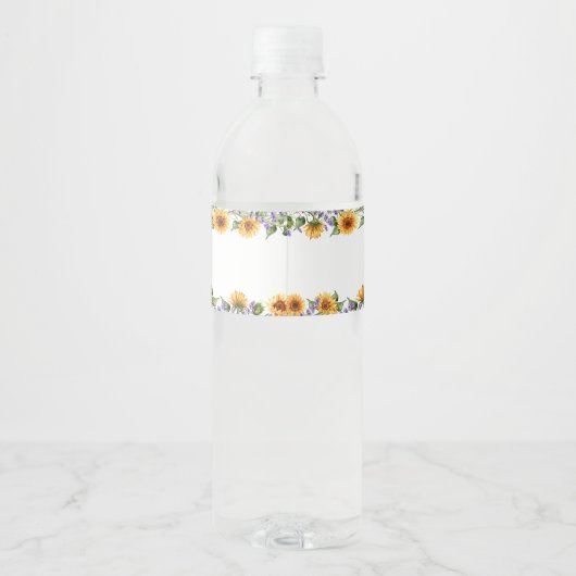 Fleurs de soleil rustiques et Étiquettes de lavand (Dos)