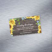 Fleurs de soleil rustiques sur le Carte de visite  (In Situ)