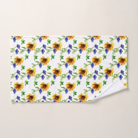 Fleurs de soleil sauvages (Serviette à main)