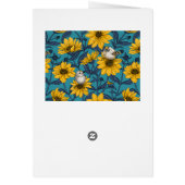 Fleurs de soleil sauvages et crêtes d'or/ jaune (Dos)
