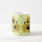 Fleurs de soleil sur des tasses de tapis en plasti (Centre)