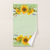 Fleurs de soleil sur tableau de bord (Serviette à main)