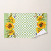 Fleurs de soleil sur tableau de bord (Serviette à main)