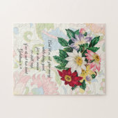 Fleurs de style vintage Puzzle de foi (Horizontal)