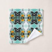 Fleurs de styles classiques (Gant de toilette)