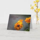 fleurs de susan aux yeux noirs carte de voeux (Fleur jaune)