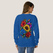 Fleurs de sweatshirt basiques (Dos entier)