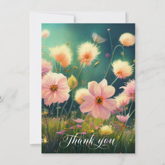 Fleurs de sympathie en MERCI de champ (Devant)