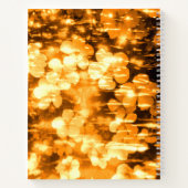Fleurs de teinte orange jolie abstraites cahier de (Dos)