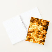 Fleurs de teinte orange jolie abstraites cahier de (Intérieur)