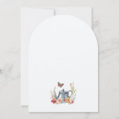 Fleurs de thé Invitation douche nuptiale (Dos)