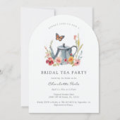 Fleurs de thé Invitation douche nuptiale (Devant)