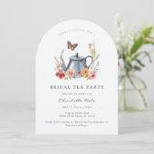 Fleurs de thé Invitation douche nuptiale (Debout devant)
