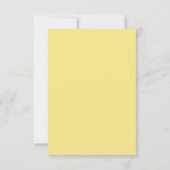 Fleurs de thème jaune AMOUR Réponse à un mariage e (Dos)