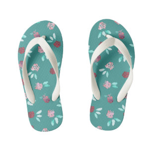 Fleurs de trèfle Les tongs des enfants