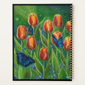 Fleurs de tulipe aux papillons de Renée Lavoie (Dos)
