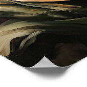 Fleurs de tulipe crème Poster d'impression d'art (Coin)