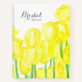 Fleurs de tulipe jaune du Journal Mariage nuptial (Devant)