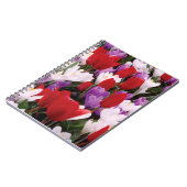Fleurs de tulipes colorées Carnet spiral (Côté gauche)