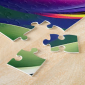 Fleurs de tulipes tricolées, Puzzle Jigsaw (Côté)