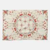 Fleurs de vacances modernes serviette de cuisine (Horizontal)