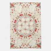 Fleurs de vacances modernes serviette de cuisine (Vertical)