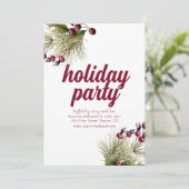 Fleurs de Vacances Verts Invitation Fête de Vacanc (Debout devant)
