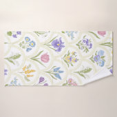 Fleurs de variété du jardin de printemps en médail (Serviette de bain)