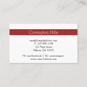 Fleurs de vente| Carte de visite Flower Farm (Dos)