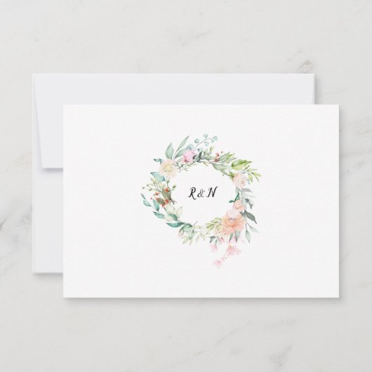 Fleurs de verdure de roses de bois RSVP (Dos)