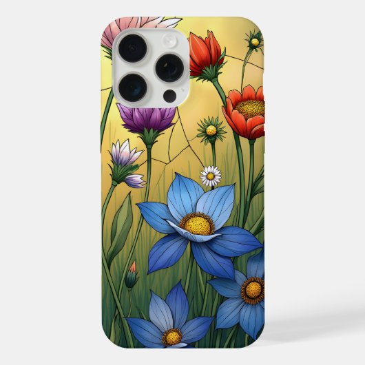 Fleurs de verre coloré (Verso)