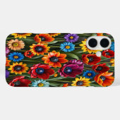 Fleurs de verre colorées #4 - coque iphone (Verso (horizontal))