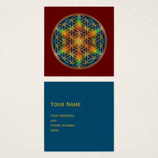 FLEURS DE VIE - Fleur fractale 1 (Devant & derrière)