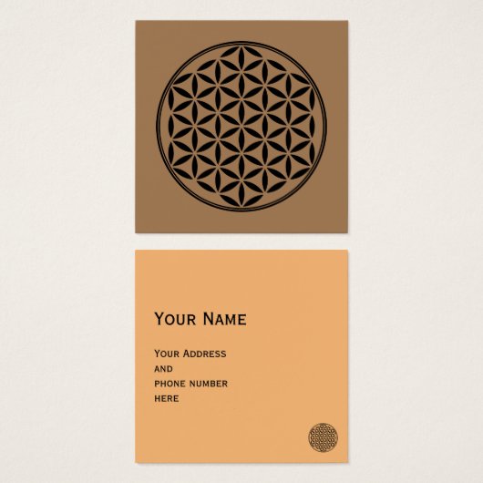 FLEURS DE VIE - Symbole de géométrie sacrée plein (Devant & derrière)