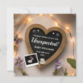 Fleurs de violet Faire-part de grossesse (Devant)