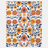 Fleurs de Whispering 60x80 Couverture en polaire (Devant)