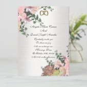 Fleurs d'eau faire-part de mariage (Debout devant)