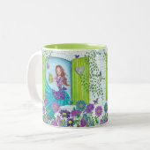Fleurs d'eau Jardin fille | Cute Mug (Devant gauche)