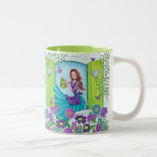 Fleurs d'eau Jardin fille | Cute Mug (Droit)