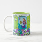 Fleurs d'eau Jardin fille | Cute Mug (Gauche)