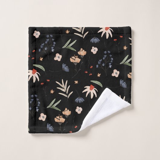 Fleurs d'eau simples 1 (Gant de toilette)