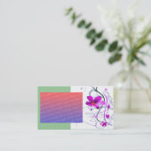 Fleurs Déco Carte de visite (Debout devant)