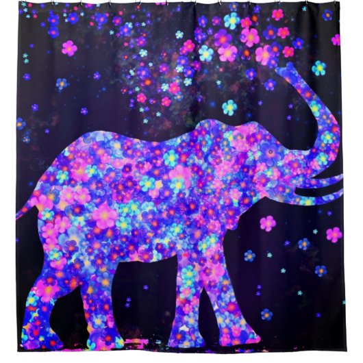 Fleurs d'éléphant Rideau de douche (Devant)