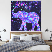 Fleurs d'éléphants toile Imprimer Ressort Joie (Insitu(Chambre))