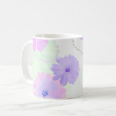 Fleurs délicates et perles de perles de Mug (Devant gauche)