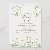 Fleurs délicates | Invitation d'anniversaire pour (Devant)