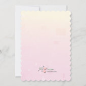 Fleurs délicates Invitation religieuse (Dos)